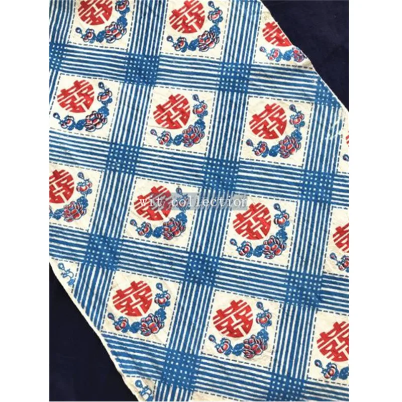 CF645 Chinese Wedding Fabrics Double Happiness Printed 100% Cotton Fabrics with Chinese Auspicious Pattern Printed DIY Fabrics