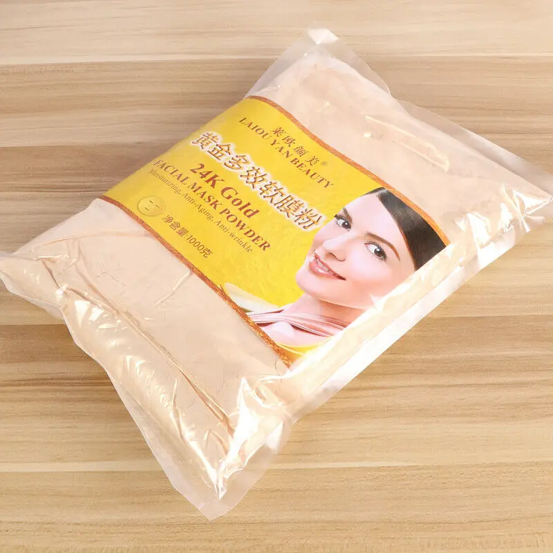 800g 24K Gold Mask Powder Active Face  Brightening Luxury Spa Anti Aging Wrinkle Treatment  Beauty Care