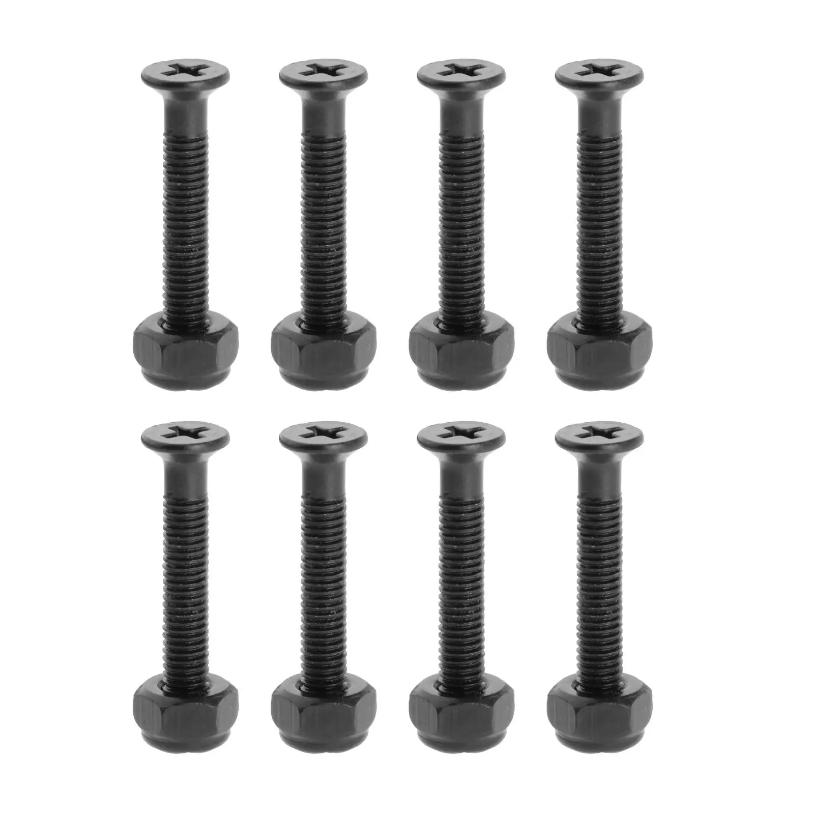 Set of 8 Replacement Longboard Skateboard Wheel Hardware Screws Accessories