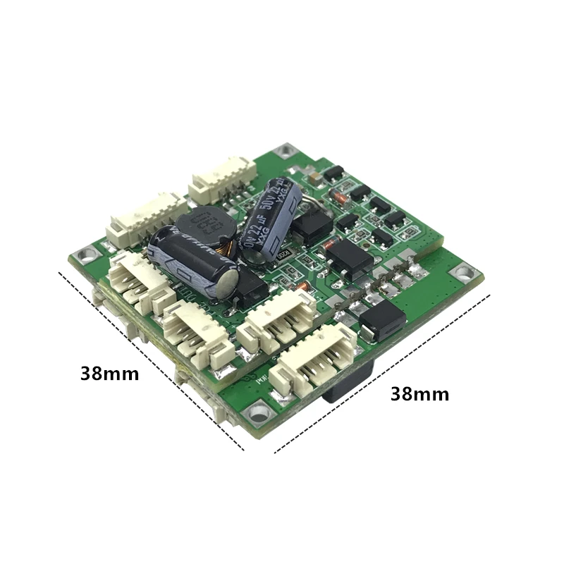 Módulo de interruptor Buck POE 802.3af/AT fuente de alimentación del puerto 30w48v para cámaras ip nvr ip phone 4 Switch poe PD separación buck 12v