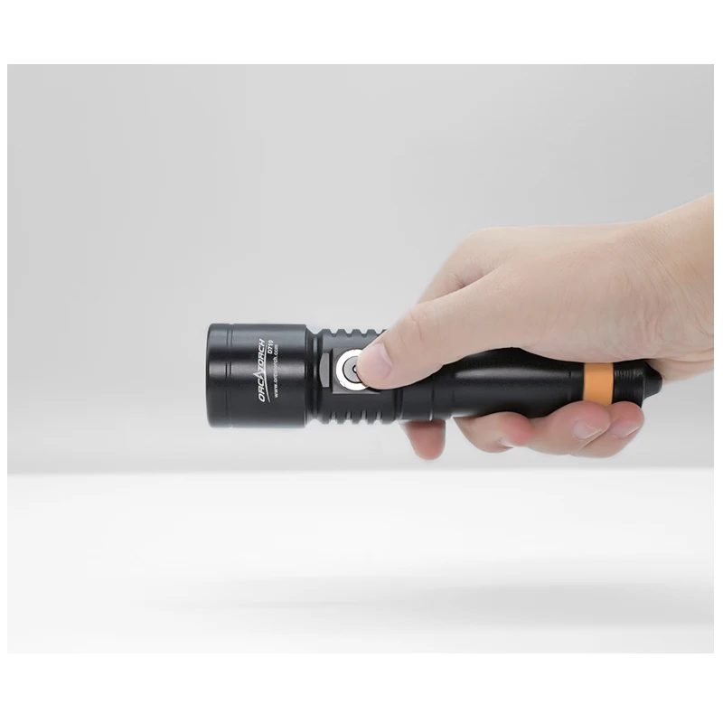 ORCA D710 Scuba Diving Torch 3000 Lumens Luminus LED Diving Flashlight Underwater 150-Meter Waterproof 6° Beam Angle Night Dive