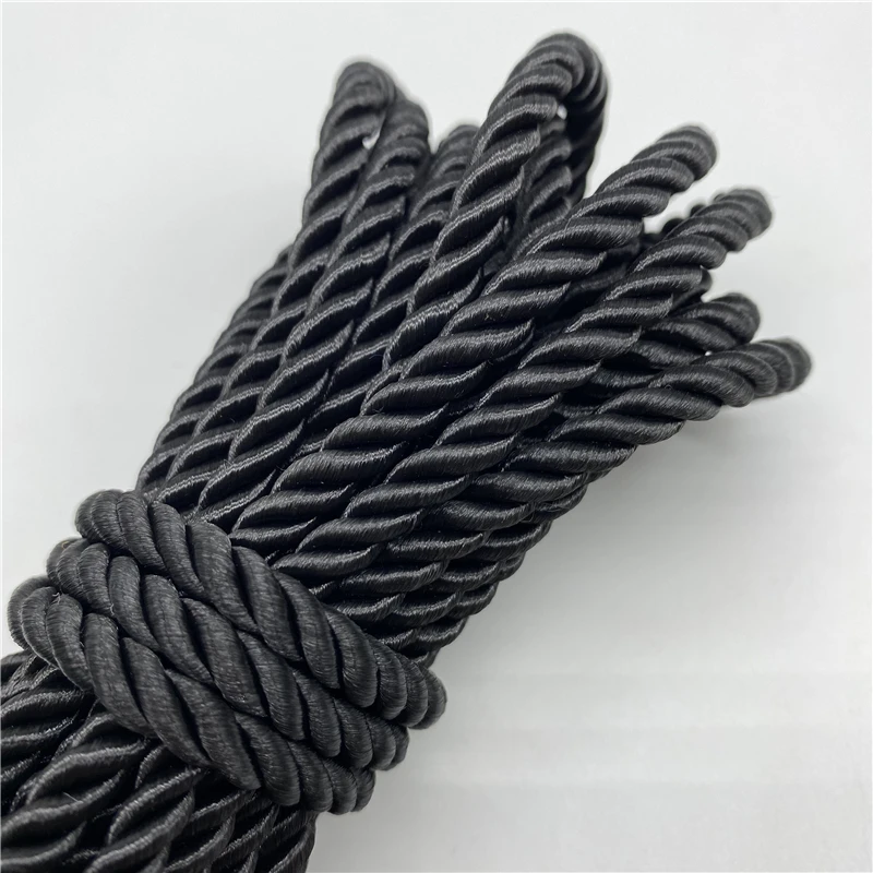 5yards/Lot 6mm 3-Strand Paracord Rope Polypropylene Rope For Home Decoration Accessories DIY Handmade Home Textile Decoration