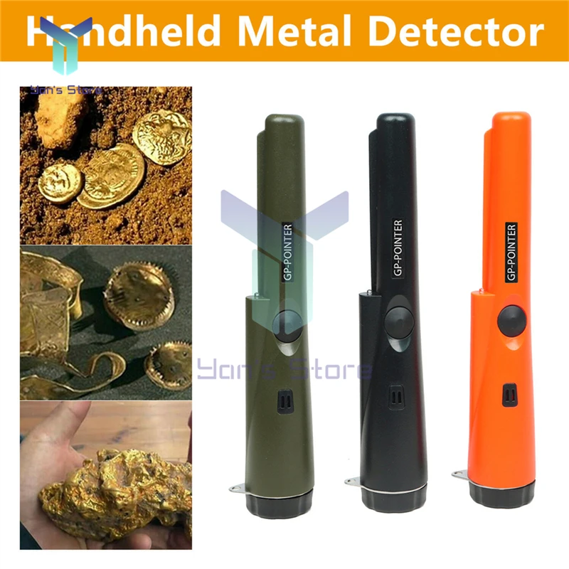 Metal Detector New Handheld Portable 360 Positioning Rod Detector Waterproof Speciality Hand Held Pointer Pinpoint with Bracelet