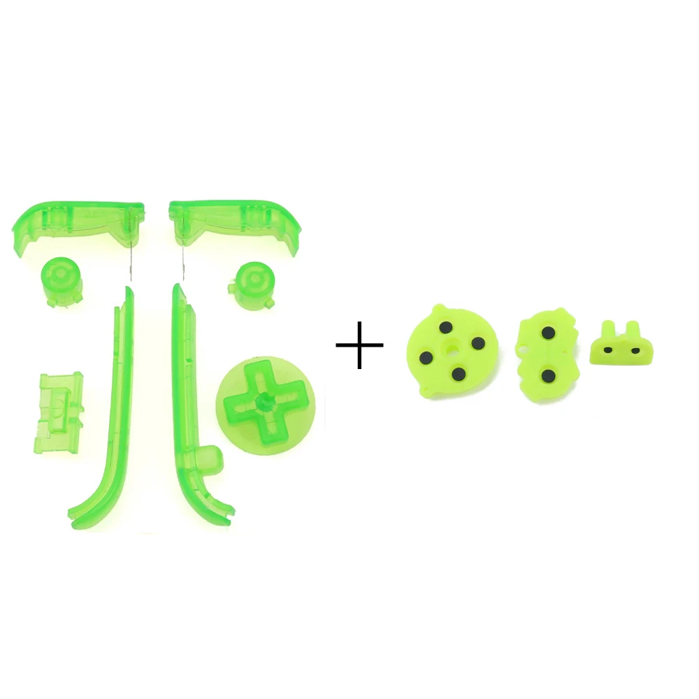 1Set Volledige Knoppen Voor Gameboy GBA D-Pad AB LR Knop Sleutel Voor Nintend Gameboy Advance Geleidende Rubber siliconen Knop Pad Kit