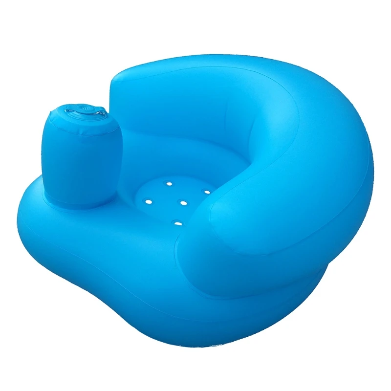 

Baby Learning Seat Bathing Lounging Portable Inflatable Bath Chair PVC Sofa Shower Stool for Playing Eating