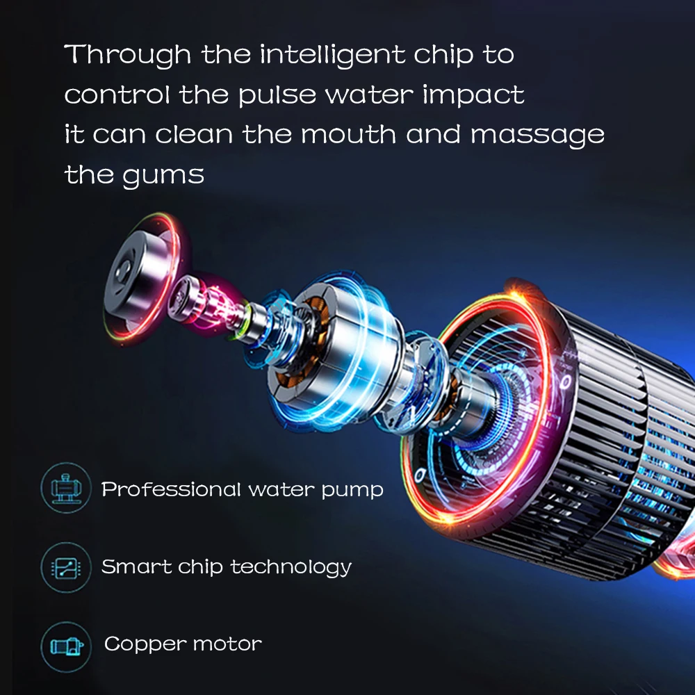 Ирригатор полости рта портативный, 350 мл, USB