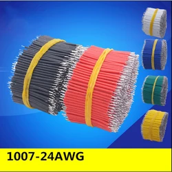 120PCS UL1007 24AWG Breadboard Jumper Cable Wires Kit 8cm Fly Jumper Wire Cable Tin Conductor Wires 5 Colors PCB Solder Cable