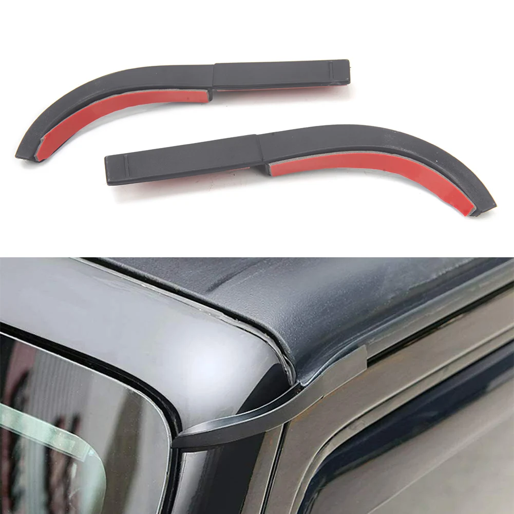 For Jeep Wrangler JK 2007 2008 2009 2010 2011 2012 2013 2014 2015 2016 2017 Car ABS Water Rain Gutter Extension Trims Decorative