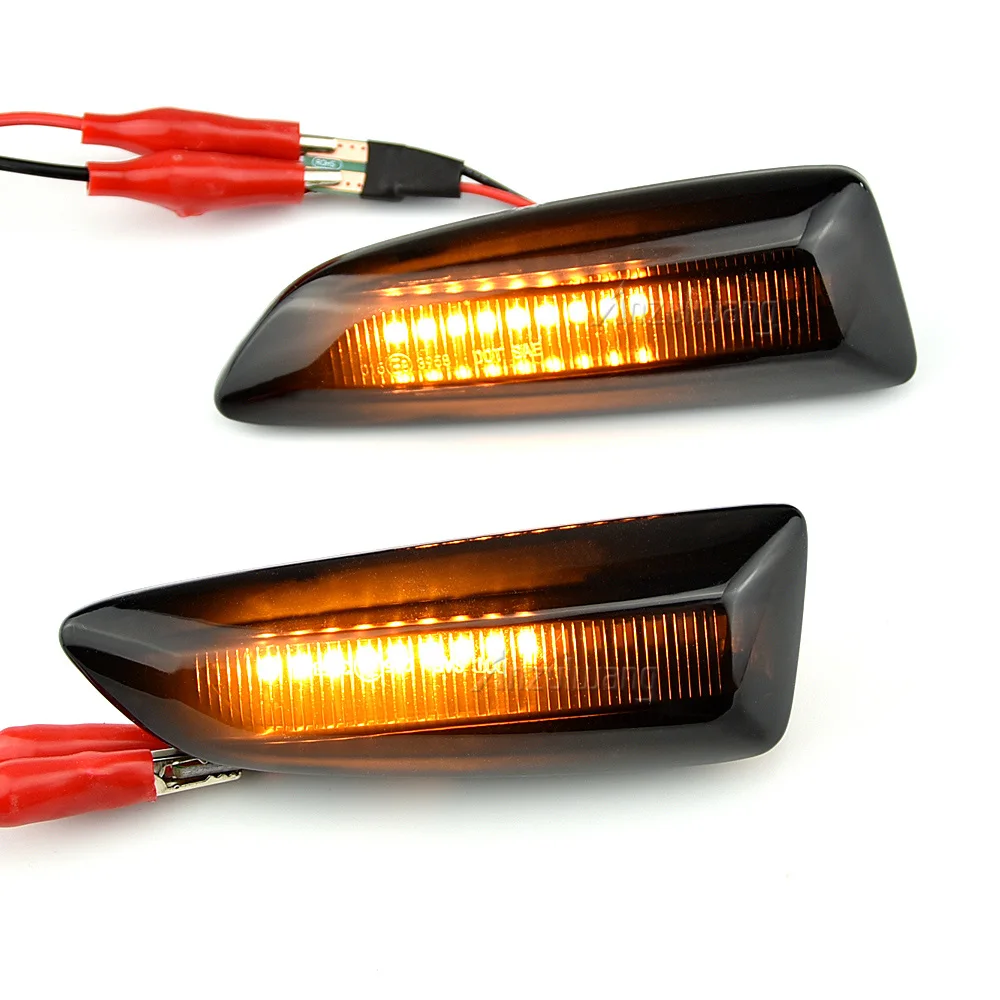 For Opel For Vauxhall Astra J K Crossland X Grandland Insignia B Zafira C LED Dynamic Turn Signal Light Side Fender Marker Lamp