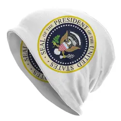 USA President Seal Bonnet Hat Knit Hat Hip Hop Autumn Winter Ski Skullies Beanies Hat President Trump Warm Dual-use Caps