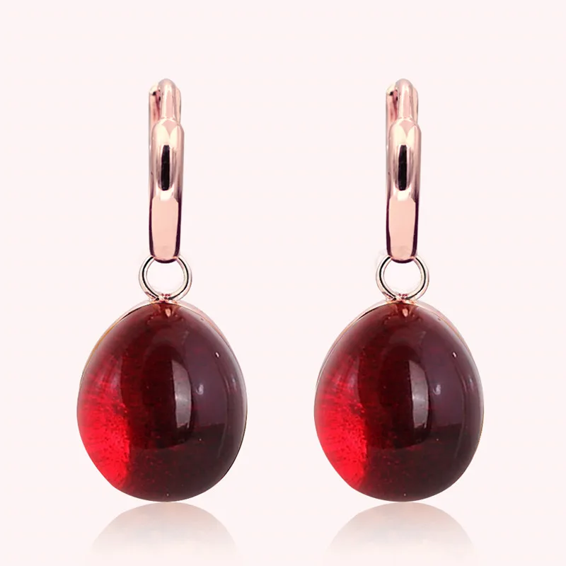 

Classics Crystal 5 Colors Candy Water Droplets Style Earrings Gold Color Drop Earring For Women Christmas Gift Fashion Jewelry