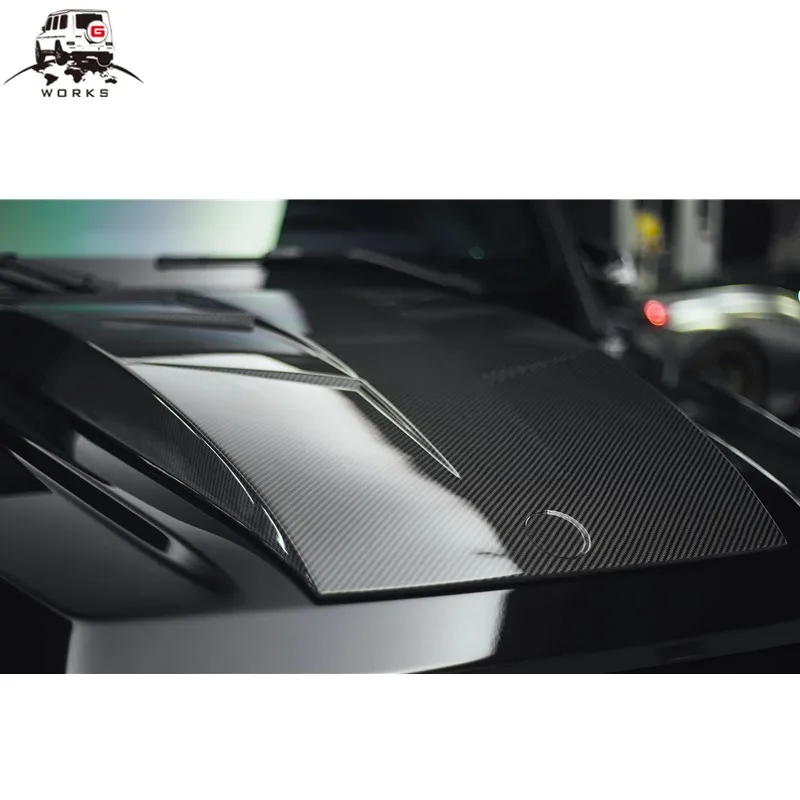 

W463A hood scoop fit for G-class W464 2018-2020model DRY carbon fiber hood scoop for w463a new G-class bonnet