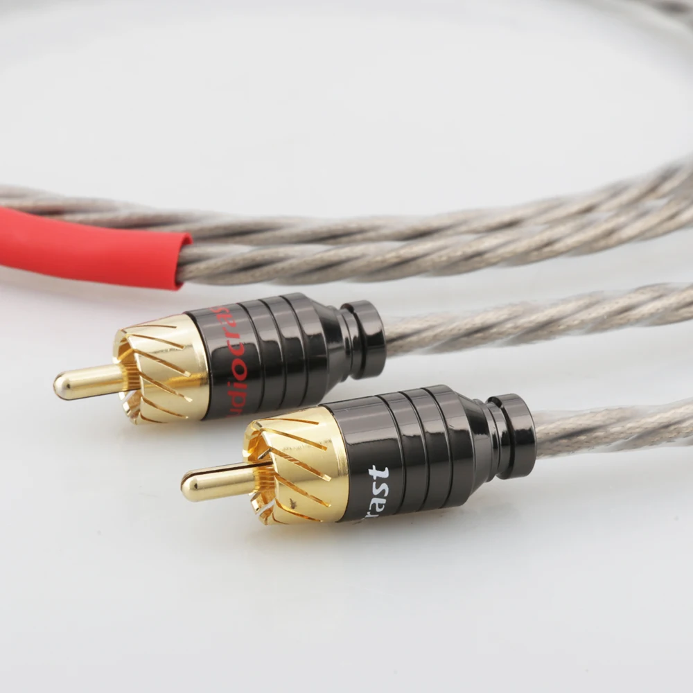 

High Quality HI-End Odin Silver Plated RCA Interconnect Cable RCA to RCA Audio Cable Analogue Cable phono Cable For CD AMP