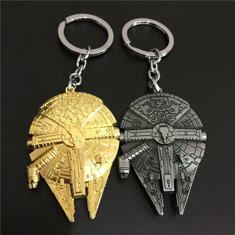 Spaceship Sign Keychain Light saber Key Rings Car Bag Key Chains Metal Pendant llaveros Souvenirs For Men Women Jewelry