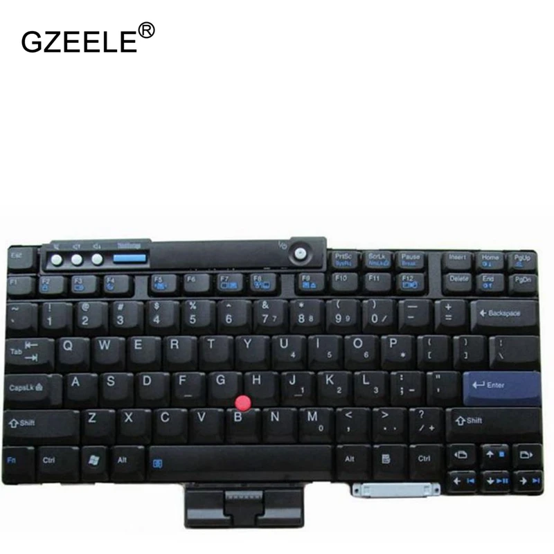 GZEELE US Laptop Keyboard untuk LENOVO R400 T60P R60 R60E R60I R61I R61E R61 T61P Z60T R500 Bahasa Inggris Keyboard