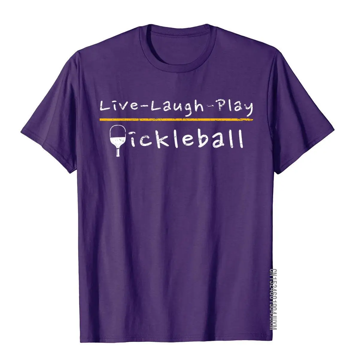 Live Laugh Play Pickleball Shirt Pickleball Gift Geek Tops Shirt Cotton Male Top T-Shirts Novelty Wholesale