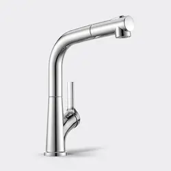 Diiib Kitchen Sink Faucet With Pull Out Rinser Sprayer 2 Water Mode Hot and Cold Mixer Tap