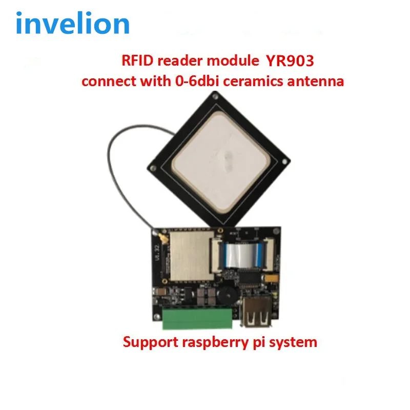 UHF RFID reader module PR9200 chip 1-10m working with 0-12dbi high gain rfid antenna provide free SDK user manual in C# language