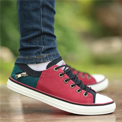 New Canvas Sneakers Shoes Men\'s Autumn Breathable Lace-Up Classic Retro Casual Korean Styel Board Shoes