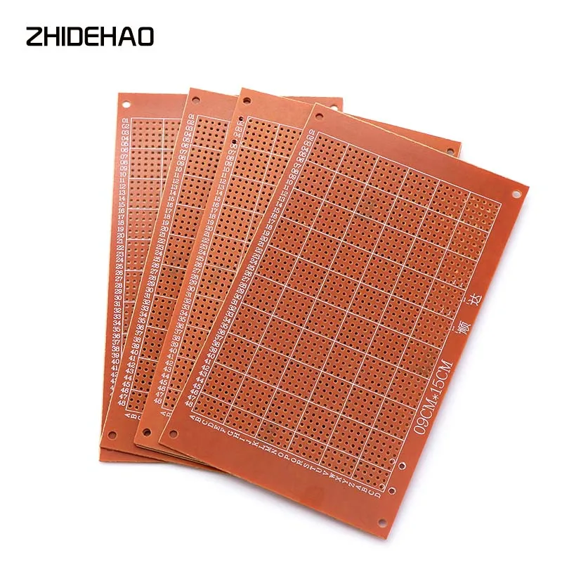 5pcs 9x15 9*15cm Single Side Prototype PCB Universal Board Experimental Bakelite Copper Plate Circuirt Board