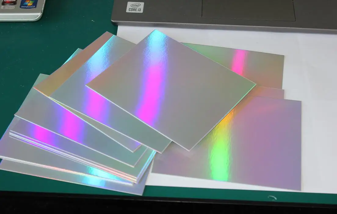 Size 105*148mm Single Side Holographic Silver Rainbow Card 250GSM Thick Paper Cardstock 10/20/50 - You Choose Quantity