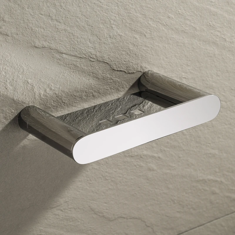 

Bathroom Restroom Shower Soap Dish Plate Tray Basket Wall Mounted Polish Soap Holder Stainless Steel