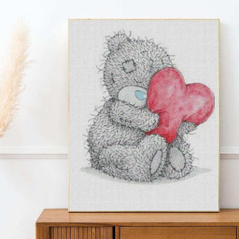 Kit pittura diamante 5D fai da te Cartoon Love Tatty Teddy bear Flower Home Decor Art Full Square & Round mosaico ricamo punto croce