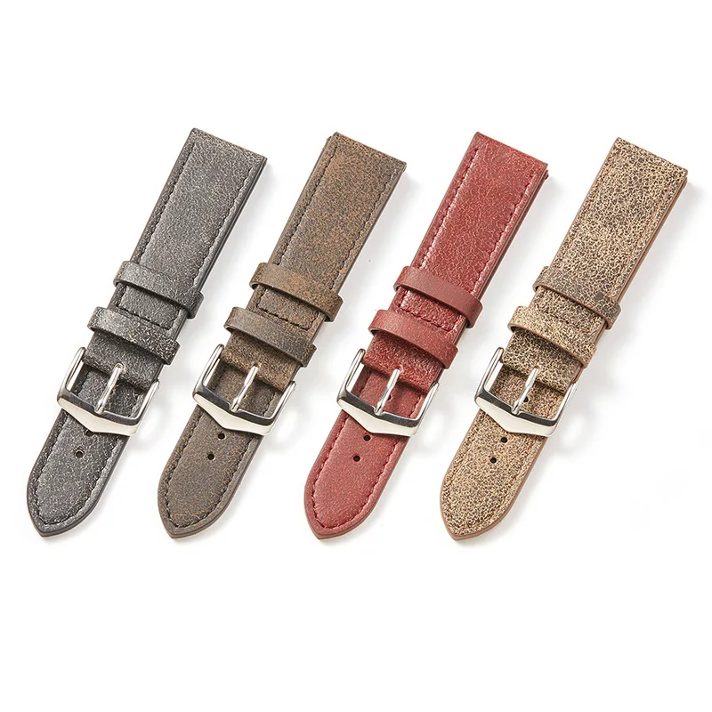 UTHAI Z86 Watch Band Genuine Leather Straps 20mm 22mm Watch Accessories For Huawei Watch Samsung Watch Watchbands