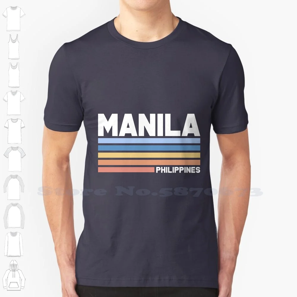 Manila Summer Funny T Shirt For Men Women Philippines South East Asia Country Flag Nation