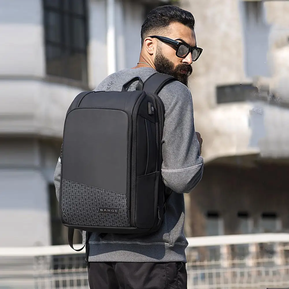 Imagem -06 - Mochila para Laptop 15.6 Masculina Mochila Estilo Executivo Escalável Grande Capacidade Antifurto Bolsa Tote de Bagagem de Luxo para Homens e Mulheres