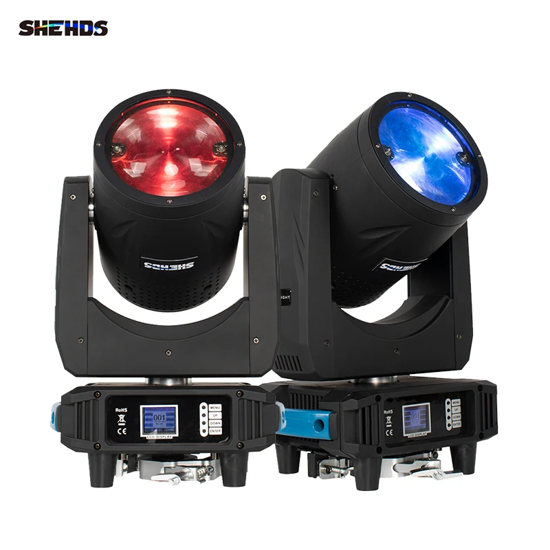 SHEHDS LED 400W Zoom Wash COB Moving Head Light Cool/Warm RGBW DMX Disco Party Wedding Nightclub Show Dj Stage Equipment