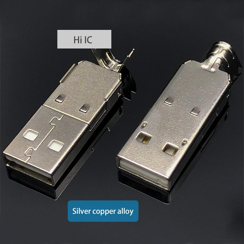 Bạc Cao Cấp Hợp Kim Đồng USB USB B Giắc Kết Nối Đuôi Sockect Cổng Kết Nối Cổng Sockect Cho HiFi Thiết Bị Âm Thanh