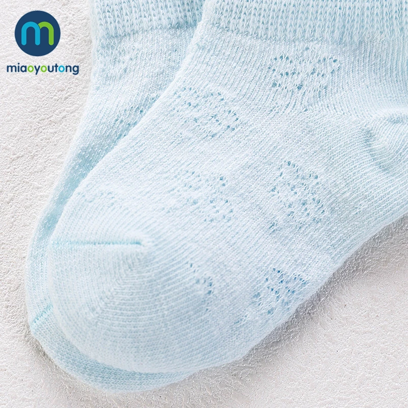 5 Pair/Lot Comfortable Breathable Mesh Cotton Soft Pink Blue Boy Newborn Socks Girl Baby Socks Meia Infantil Summer Miaoyoutong images - 6