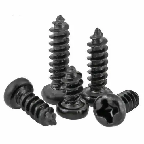 100 pz PA M1.4 M1.7 M2 viti autofilettanti Phillips a testa bombata acciaio al carbonio nero