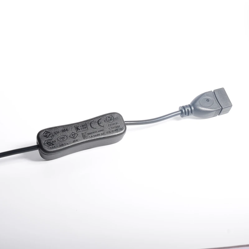 USB-кабель 20 см USB 2.0 A «папа-мама» Удлинительный кабель черного цвета с кабелем включения и выключения