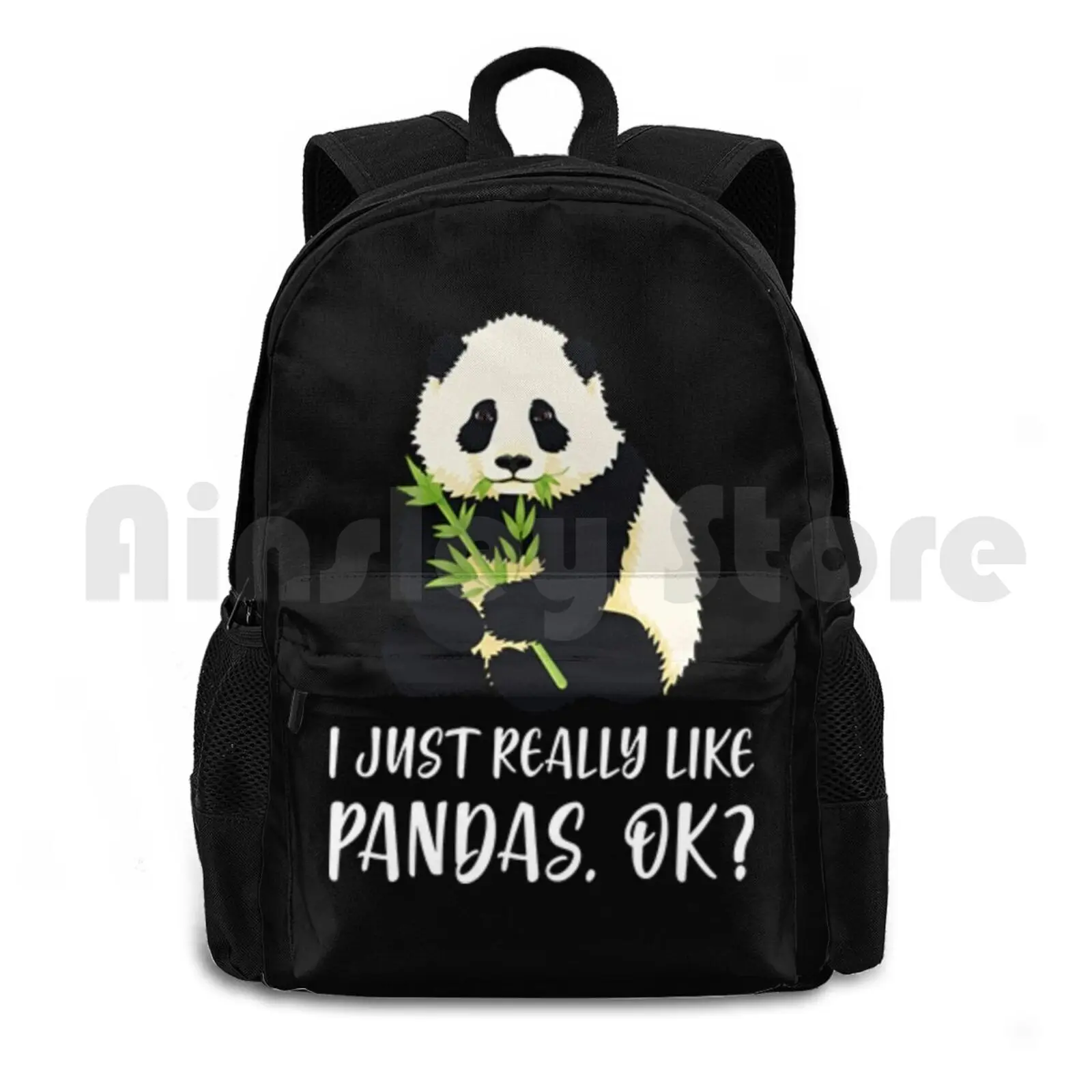 

I Just Really Like Pandas , Ok  Outdoor Hiking Backpack Waterproof Camping Travel Panda Lover Panda Birthday Memes Funny