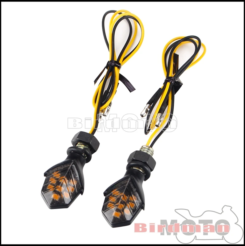 Clignotant LED pour motos, 8mm, 12 SMD, étanche, pour Kawasaki, Yamaha, Hyosung, Aprilia, Honda, 2 pièces