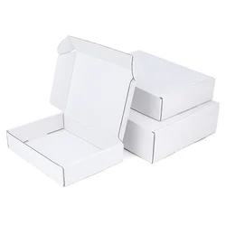 5pcs / 10pcs / White gift box clothing transportation corrugated packaging small carton