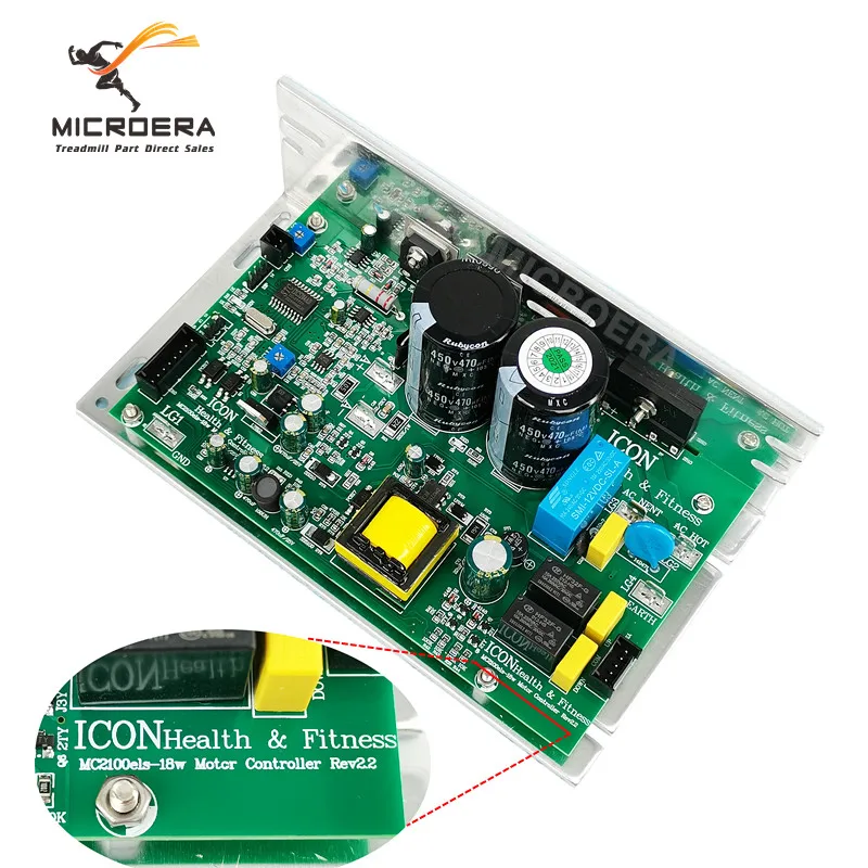 Controlador de Motor para cinta de correr MC2100ELS-18W de repuesto MC2100ELS 18W 2Y ZY para circuito de placa de Control inferior de pista nórdica PROFORM
