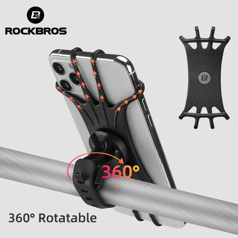 ROCKBROS Bike Phone Holder Bicycle Mobile Cellphone Holder Motorcycle Suporte Celular For iPhone Samsung Xiaomi  Holder Non-slip