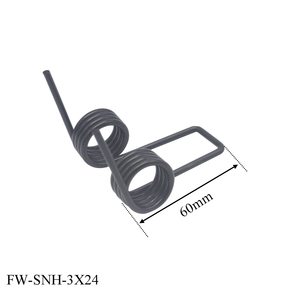 Customize Spring Steel Big Double Torsion Spring Wire Diameter 3mm X 24mm Outer Diameter