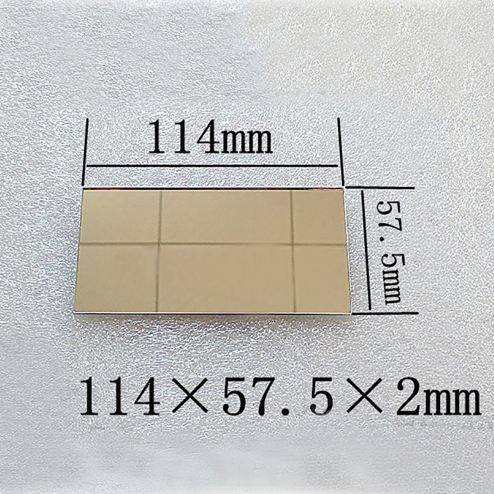 1PC 114*57.5*2mm Mini Projector Front Surface Reflector Projector Mirror DIY Accessories  High Reflectivity Lens