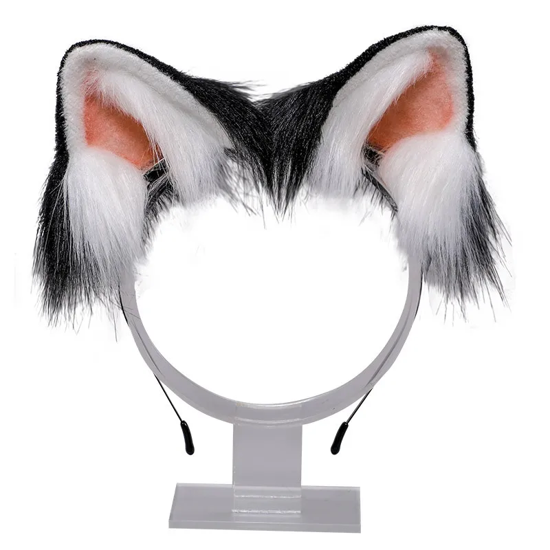 Anime Animal Hoop Kawaii Plush Cat Ears Lolita Headdress Hair Clip Hand Made  Cosplay   Wedding Festival