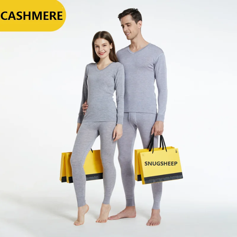 cashmere base layer wool mens thermal underwear sets women winter clothes thermals for men\'s long johns couple clothing thermos