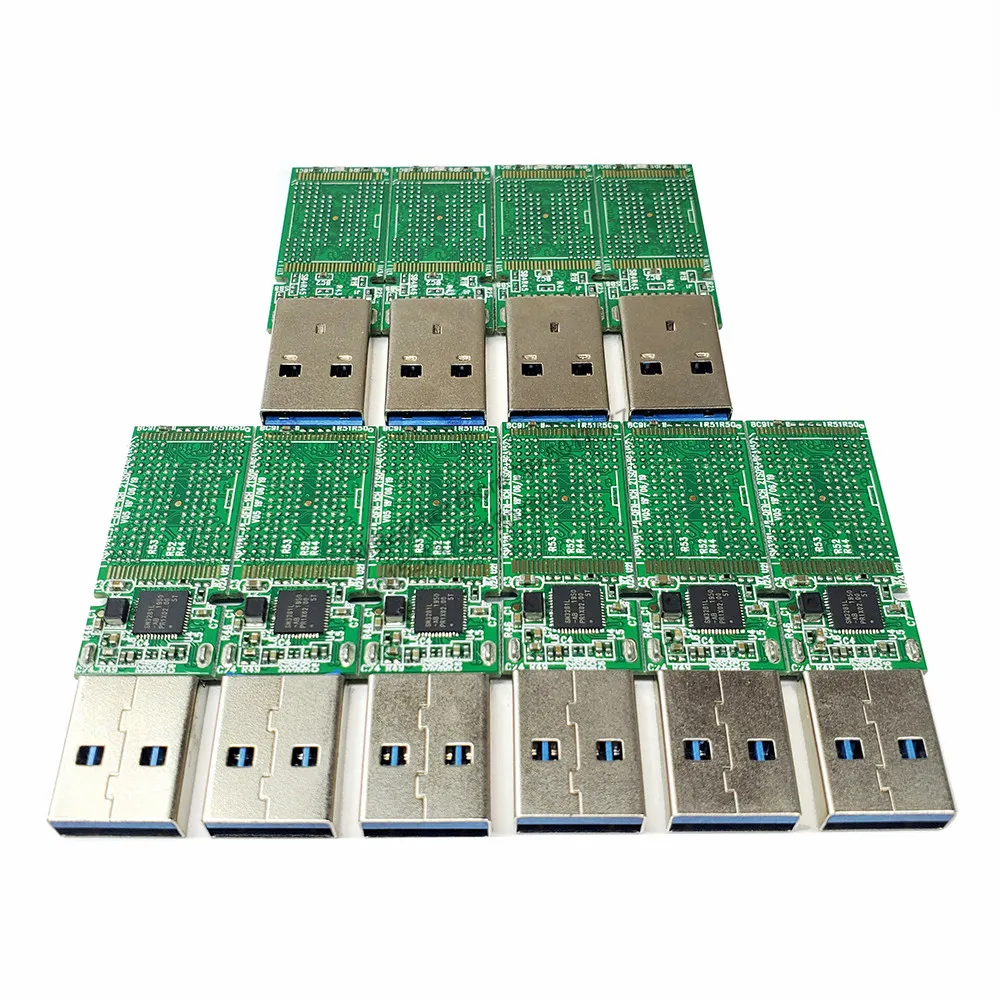 PCBA For NAND Flash USB3.0 Double Weldable BGA132 BGA152 Chip U Disk PCB Controller New DIY SM3281AB U Disk Main Control Board