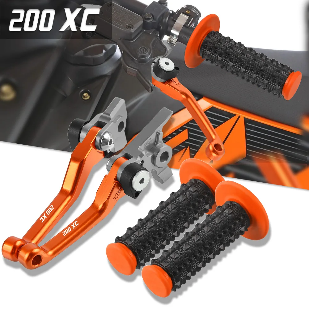 

Motocross Non-slip Hand Grips Handlebar FOR 200XC 2003 2004 2005 2006 2007 2008 Foldable Dirt Pit Bike Brake Clutch Levers Grips