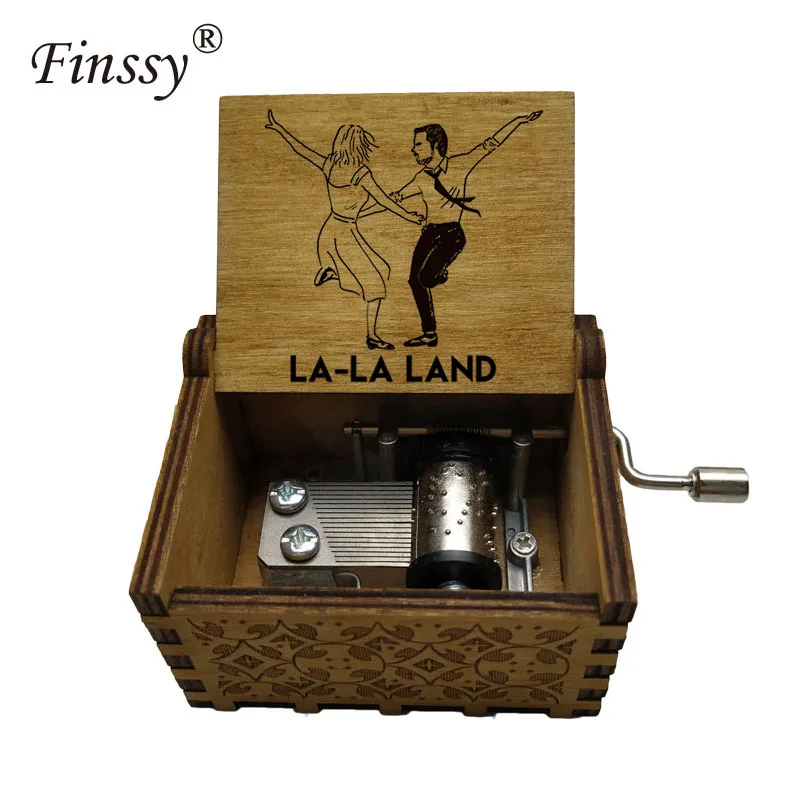 LA LA LAND music box city of stars movie theme special gifts for lovers girlfriend wife wooden hand  music box