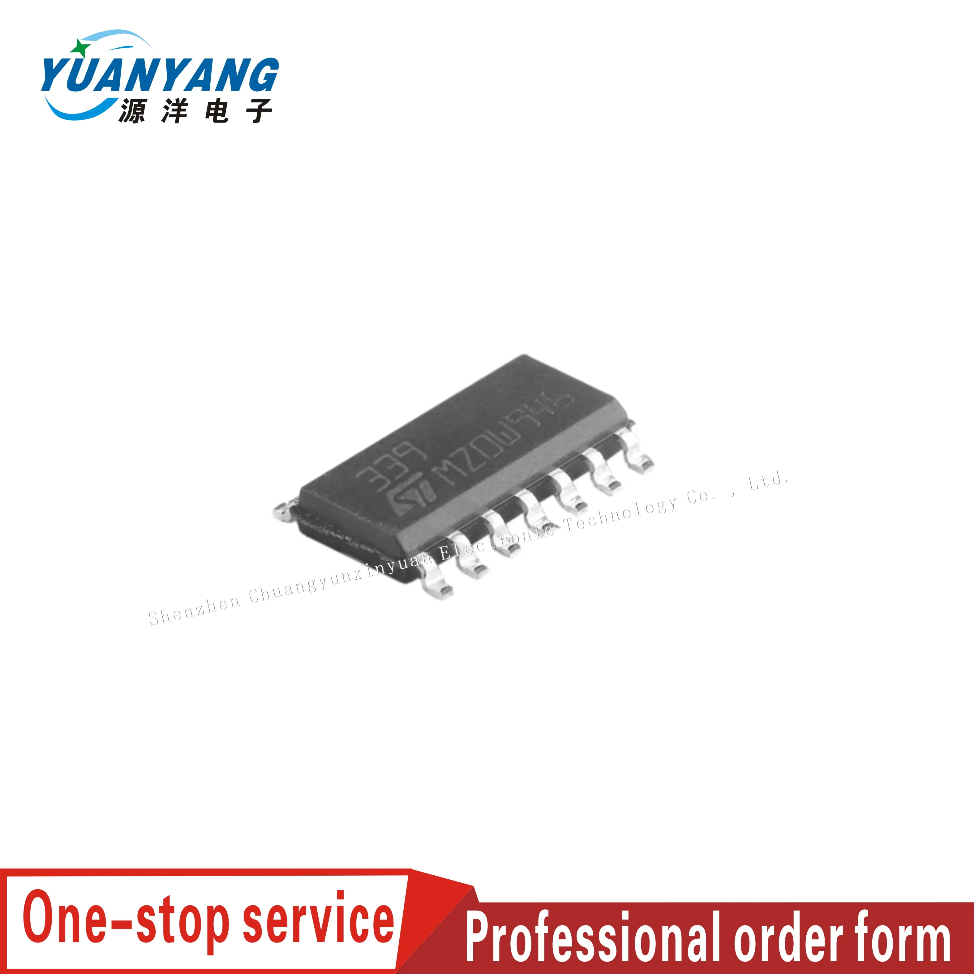 10PCS LM339 SOP14 LM339D SOP-14 LM339DR SOP LM339DR2G SOIC14 LM339DT SOIC-14 LM339DG SMD 339 new and original IC Chipset