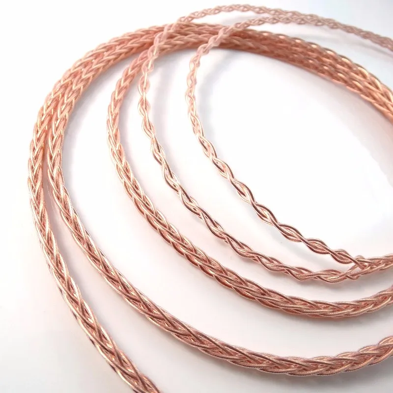 1.5M 8 แกน 5N PCOCC ทองแดงหูฟังอัพเกรดสำหรับ HD580 HD600 HD650 หูฟัง