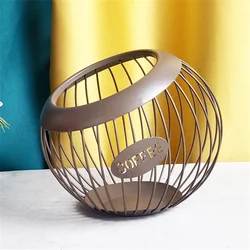Multi-Use Nespresso Dolce Gusto Coffee Pod Storage Holder Large Capacity Iron Display Stand Coffee Capsule Storage Cup Basket